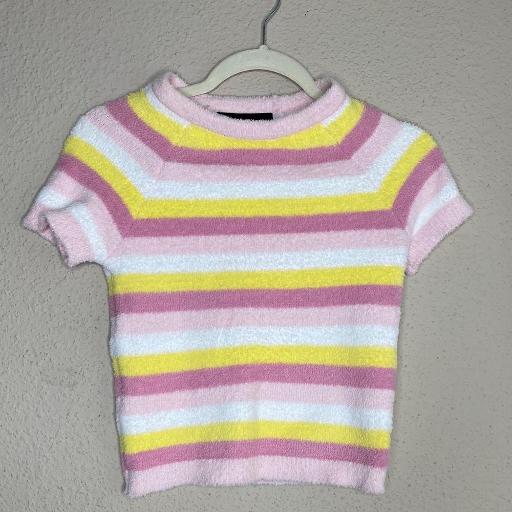 Fuzzy crop top